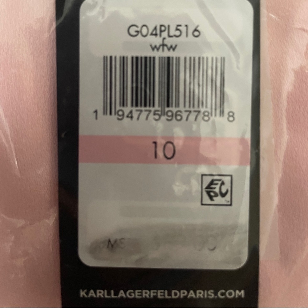 Karl Lagerfeld Paris Belted Cropped Pants, pink, size 10 BNWT - Picture 6 of 6